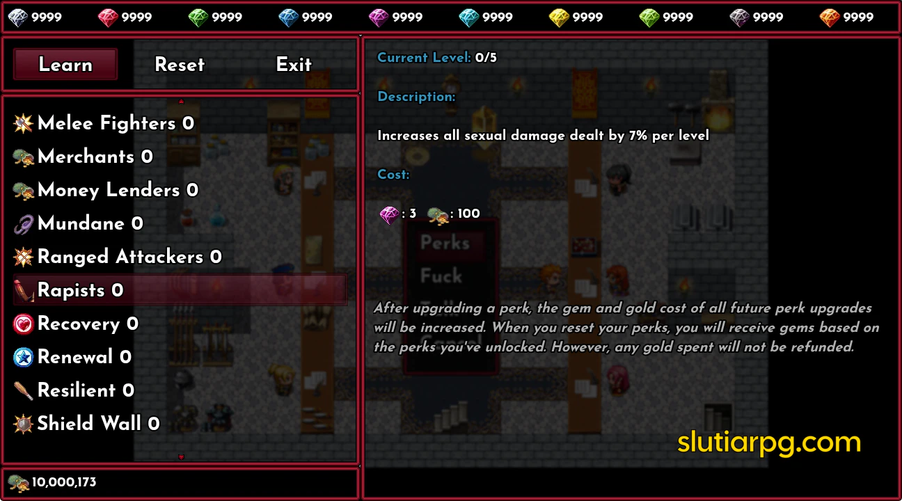 Slutia Adult Dungeon Crawler RPG - Screenshot 9 of 22